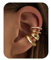 CASSIECA Manchette d'oreille pour Femme Faux Piercing Oreille Réglables Boucles Oreille Sans Trou Ear Cuff Non Piercing Helix Cartilage Boucles d'Oreilles Ensemble Or/Argent avec Boîte