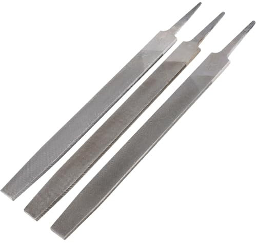 byepica 3-teiliges 25,4 cm Fräsfeilen-Set, Präzisionsschneidfeilen für Laminat & Stahl, fein, mittel, grober Schnitt, Profilfräserschnitt