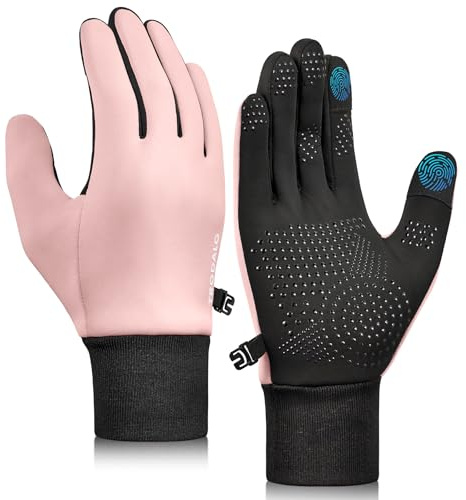 Trodalo Kids Winter Gloves Touchscreen Anti-Slip Soft Warm Gloves for Boys Girls Aged 4-10 Years Cycling Running Soccer