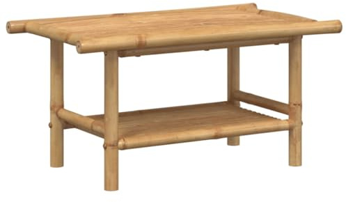 Tomostar Table Basse de Jardin, Table d'appoint Extérieur 70x40x35 cm Bambou