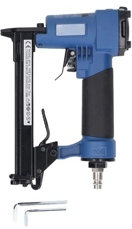 Ausla Pneumatic Staple Gun Kit Pneumatic Stapler with NPT1 4 Inch Inlet Port 4 to 7 Bar for 21 Gauge 6 to 16mm Staples Woodworking Frame Repair Cable Fixing