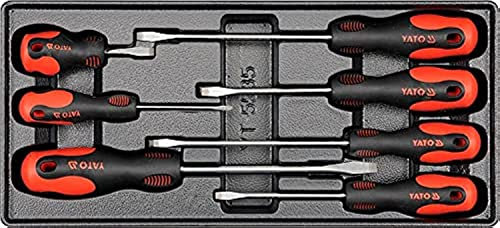 PVC TRAY WITH 7PCS SLOTTED SCREWDRIVERS
