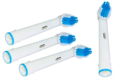 Aufsteckbürsten Ersatzzahnbürsten für alle rotierenden Zahnbürsten von Oral-B (4 Stück)