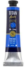 ÓLEO AZUL CYAN TITAN Extrafino 6 - 20ml. Nº 55