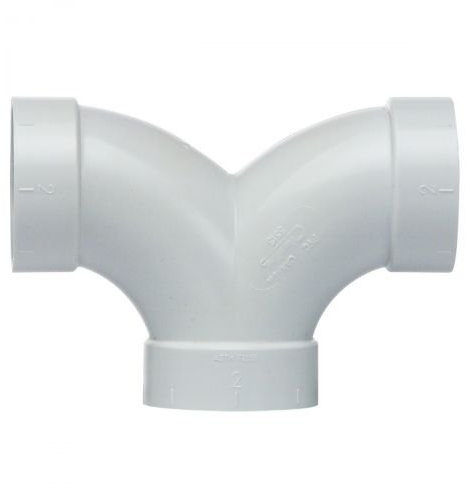 Doppelabzweiger für Zentralstaubsauger Vakuumrohrsystem, 2-Zoll (50,8mm)