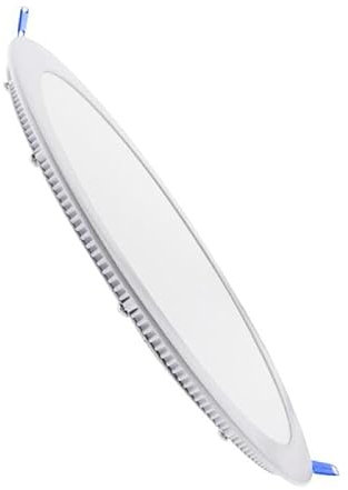 LEDUNI ® Downlight Panel LED Redondo 25W Circular 2500LM Color Blanco Frío 6000K Angulo 120 IP20 Aluminio 295X20H mm Dimension de corte 280mm
