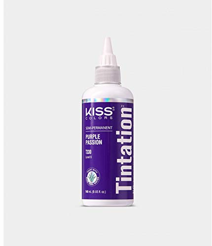 Kiss Tintation Semi-Permanent Hair Color 5 Ounce, T330 Purple Passion