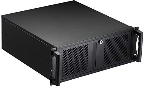 Codegen V2 500mm 4U Rackmount Server Case, ATX, 9 x 3.5 HDDs, 3 x 2.5 SDDs/HDDs, 1 x 120mm Fan Included | Black