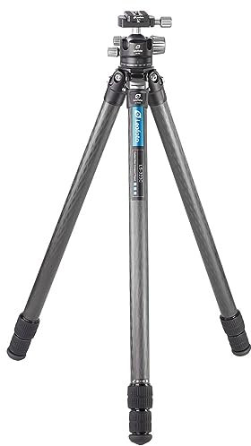 Leofoto - Ranger - Trípode de Carbono con Cabeza de Bola - Sistema Twist-Lock - Patas Ajustables en 3 ángulos - Ideal para fotografía Macro - LS-323C+LH-40