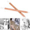 Skizze Bleistift, Zeichenstifte, 2Pcs Weiß Kohlestift Holz Professionelle Skizzierstift Schreibwaren Kunst Malerei Suppliess, Kohlestifte, Kohlestift Weiß