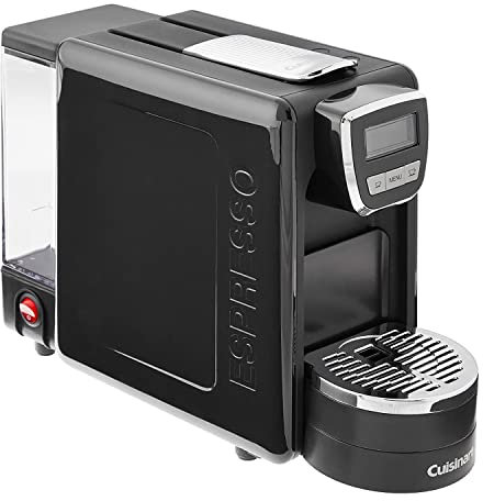 Cuisinart Machine à expresso définie EM-15, 34,3 cm (L) x 14,6 cm (l) x 24,1 cm (H), noir