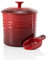 Le Creuset Tierfutterbehälter mit Schaufel, 12,6 x 19 cm, 1.9 l, Spülmaschinengeeignet, Kirschrot, 61402170600099