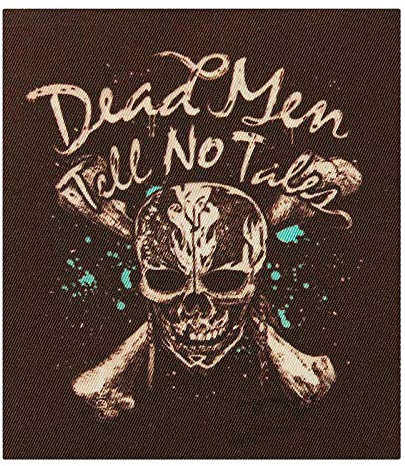 Mono Quick Pirates of The Caribbean - Fluch der Karibik Applikationen,Sparrow, Bügelbild Patches, Disney (14137 - Dead Men)