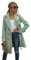 Geagodelia Cappotto Donna Primaverile Doppiopetto Lungo Cappotto Classico Antivento Giacca Autunnale Trenchcoat S-XL (Verde, m)
