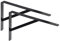 ALPENSTAHL Schwerlastwinkel [ATHENA] 2 Stück Regalwinkel I Tiefe 600 mm I Schwerlastkonsole Schwarz I Wandhalterung Regal Tragkraft 300 kg I Winkel Metall massiv | Metallwinkel 90 grad