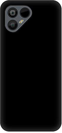 TPU Handyhülle Kompatibel mit Fairphone 4, Stoßfeste Weiche Schutzhülle mit Präzisen Aussparungen und Kratzfestem, Schlankem Design (Schwarz)