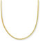 GOLDENCAT Collana Zoe, collana piatta a serpente, catena piatta dorata, girocollo oro acciaio, collana clavicola, lunghezza 350 mm, prolunga 50 mm, acciaio inossidabile, bagno oro 14 carati, 3 mm,