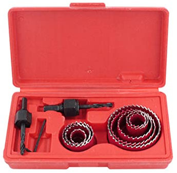 Hole Cutter Kit, Hole Saw Set, Drill Bit, Hole Opener for Suitable for Wood, PVC Pipes, Plastic For Hand Drills (19-64mm)