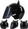 Motorrad Halbhelme Mit Katze Ohren Halbschale Jet Roller Helm Halbschalenhelm Mit ECE Zertifizierung Scooter Mofa Helm Motorrad Half Mit Visier Für Cruiser Chopper Biker I
