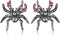Spinne Ohrstecker 925 Sterling Silber Ohrringe Schwarz Spinnen Ohrstecker Halloween Ohrringe Hypoallergene Schmuck Geschenke für Damen
