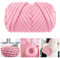 Chunky Yarn Wolle, 25M Rosa Sperrige Armstricken Wolle, Roving Garn zum Handstricken Häkeln, Sperriges Strickgarn, Wolle Super Chunky Garn, Core Yarn für Armstricken Decke und Kunsthandwerk(500g)