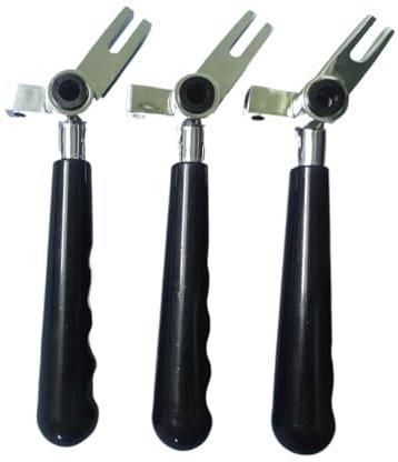 3 Straight Hand Levers Accessories Handles ,Compatible for YKF ,Compatible for Vevor Soft Serve Ice Cream Machines Spare Parts Black Color