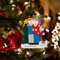 Kaululu Personalisierte Weihnachtsbaumschmuck mit Namen und Text,Weihnachtsanhänger Holz Christbaumschmuck Baumschmuck Weihnachten Deko 2023, Neujahrsgeschenke