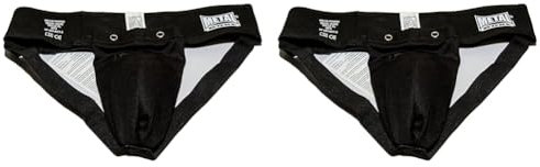 METAL BOXE Coquille Slip Noir Taille S (Lot de 2)