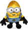 Famosa Softies 760024511 New Minions Super Hero aus dem Film Despicable Me 4, Minion-Spielzeug mit glänzendem Stoff, Plüschtier mit weicher Füllung, für Kinder ab 0 Jahren