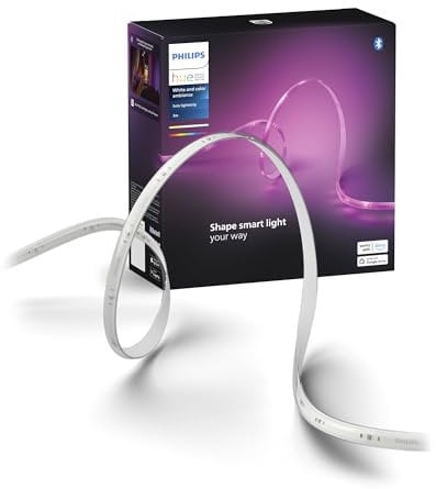 Philips Hue Indoor 10 Ft Smart LED Solo lightstrip Base Kit - 1 Pack - Control with Hue App - Compatible with Alexa, Google Assistant and Apple HomeKit