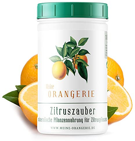 Meine Orangerie Zitrusdünger für alle Zitruspflanzen - Premium Pflanzendünger - Profi Citrus Dünger für Zitronenbaum, Orangenbaum, Limette und viele mehr (500, Gramm)
