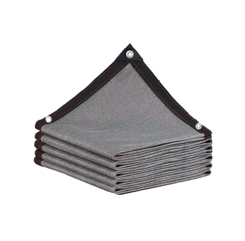 YXINAER Seitenmarkise Ausziehbar Balkon-Sichtschutzzaunnetz, Pavillon im Freien, Terrassen-Schattentuch, Terrassenschutz, Sichtschutz for den Garten, Sichtschutzzaunnetz(Grey,1.5x6meter)