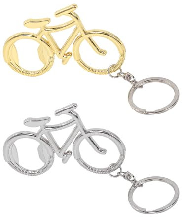 2 Stück Fahrrad-Flaschenöffner, Schlüsselanhänger-Flaschenöffner, Schlüsselanhänger-Bierflaschenöffner, Mini-Schlüssel, Süßer Fahrrad-Anhänger, Flaschenöffner-Schlüsselanhänger