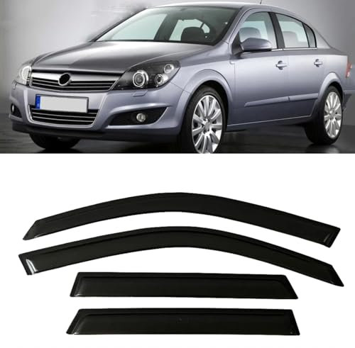 Fensterblende für OPEL Astra FGHJ 1991-2021, Wetterschutz, Türblende, Wind-, Sonnen- und Regenschutz, Seitenfenster-Windabweiser, Auto (Astra H 2004-2012)