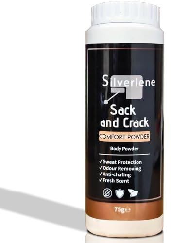 Bestus Sack and Crack Comfort Körperpuder, 75 g, Anti-Scheuern, Schweißschutz & Geruchsentfernung, frischer Duft