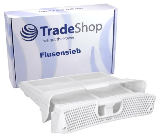 Trade-Shop Flusensieb/Flusenfilter/Klappsieb kompatibel mit Constructa CWK3H000, CWK3M200, CWK3W200, CWK4W361, CWK4W361CH, CWK4W362NL, CWK5W460