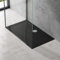 doporro Piatto Doccia 70x120 Rettangolare in Acrilico Nero H 4 cm Ultraslim con Design Antiscivolo - Lucia02AR