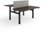 ESMART ETX-221BE 160 x 80 cm Ebenholz Dekor Ergonomischer Steh-Sitz-Doppel-Schreibtisch Stufenlos elektrisch höhenverstellbar 71,5-121,5 cm 4X Memory Kollisionsschutz Soft-Start/Stopp