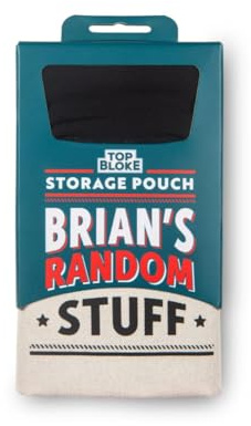 History & Heraldry Personalised Top Bloke storage pouch (Contemporary, Brian)