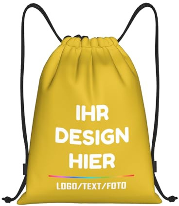 Tingwei Personalisiertes Turnbeutel mit Wunschtext,personalisierte Sporttasche, Sportbeutel für Herren und Damen, wasserdicht Turnbeutel, Schwimmtasche, perfekt für Training,Outdoor und den täglichen