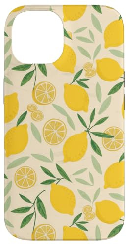 Zitrone Zitronen Limonade Frucht fruchtiges Muster Sommer Hülle für iPhone 14