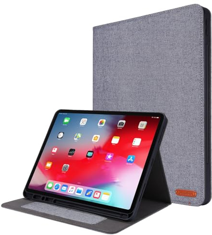 Tablet-Reise Slim Tablet Case Compatible with iPad Pro 12.9-Inch (2020/2018 Model, 4th/3rd Generation) Case with Pencil Holder, Trifold Stand Protective Cover,Rugged Cover With Auto Wake/Sleep‌ Tablet