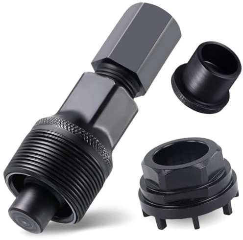 EVBOTGEE Estrattore guarnitura Bici – Demontaggio manivela Bici in Acciaio al Carbonio, con Cappuccio Centrale a 8 feritoie e Anello di bloccaggio, utensile Universale per manovella 42/32/22,5 mm