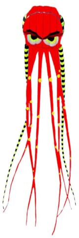 Octopus Kite - 26ft Large Outdoor Fly Toys | Beach Kites Adults, Festival Flying Decoration, Colorful Windsock Kite for Family Summer Vacation Birthday Adults Outdoor Party Backyard