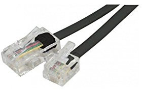 Dexlan Cordon téléphonique RJ11 vers RJ45 15 m Noir