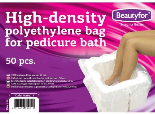 Disposable Polyethylene Bags for Pedicure Bath Liners for Pedicure Bath 50pcs
