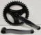 GAVO INTERNATIONAL Guarnitura Corona Bicicletta Singola a Perno Quadro 42 Denti pedivella Bici Bike