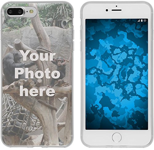 PhoneNatic personalisierte Handyhülle für iPhone 7 Plus / 8 Plus Custom Case transparent zum selbst gestalten mit eigenem Foto Bild Text individuell