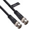 Keple Cable Coaxial 1m RG 59 Conectores BNC Macho a BNC Macho CCTV 75 ohm Ω Coaxial cable para TV CCTV Camera Video Color Negro