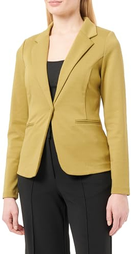ICHI Damen Ihkate Lässiger Business-Blazer, 170636/Green Moss, S EU